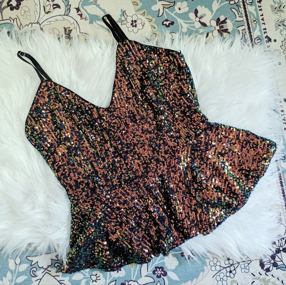 REVAMPED 🧜♀️ Mermaid Sequins Tank SMALL - Picture 5 of 9